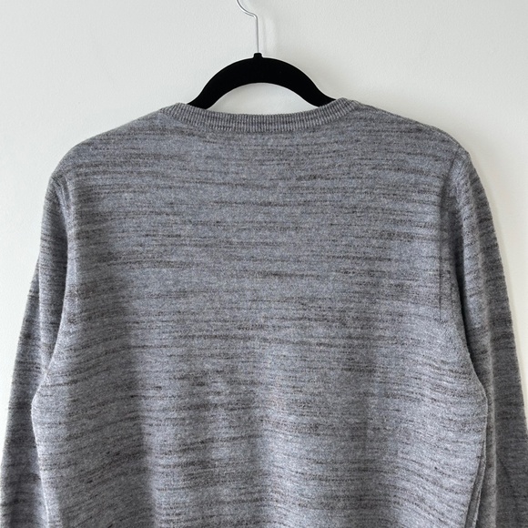 Billy Reid 100% Wool Gray V-Neck Sweater - Picture 12 of 16